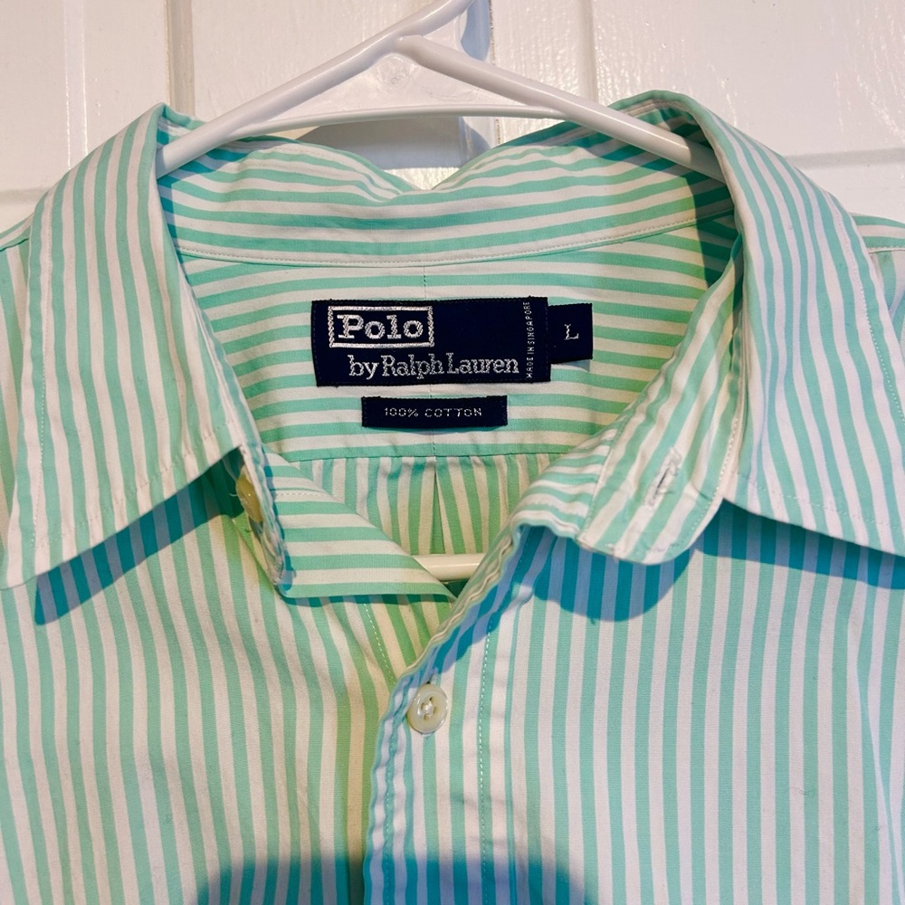 Polo Ralph Lauren mint striped button down